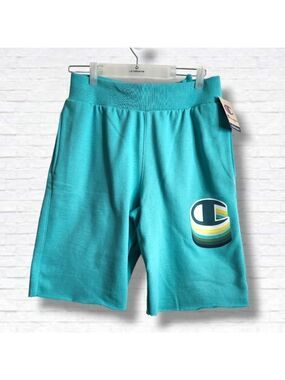 Champion Heritage Teal Blue Reverse Weave Cut Off Short Size M (Men's) BNWT
